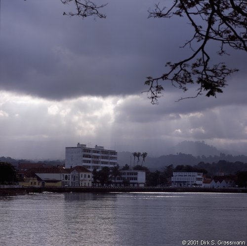 São Tomé City from the Sea (Click for next image)