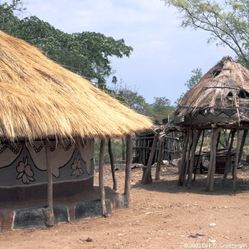 Kral with Painted Huts (Click for next image)
