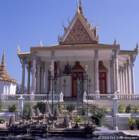 Silver Pagoda with Angkor Wat Model (Click for next image)