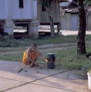 A Young Monk at Wat Mai