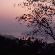 Sunset at Mount Phousi