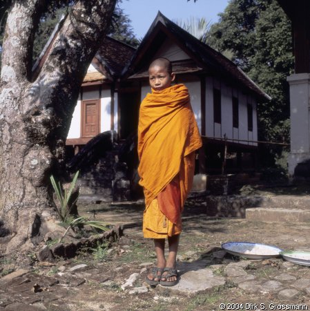 Monk at Wat Long Khoun (Click for next image)