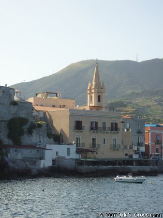 Lipari City from the Sea (Click for next image)