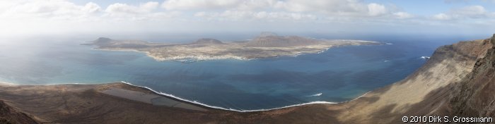 Panorama of Isla La Graciosa from Mirador del Río (Click for next group)