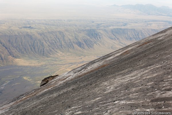 Rift Valley Wall from Ol Doinyo Lengai Crater (Click for next image)