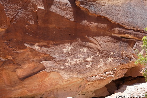 Petroglyphs near Delicate Arch (Click for next image)