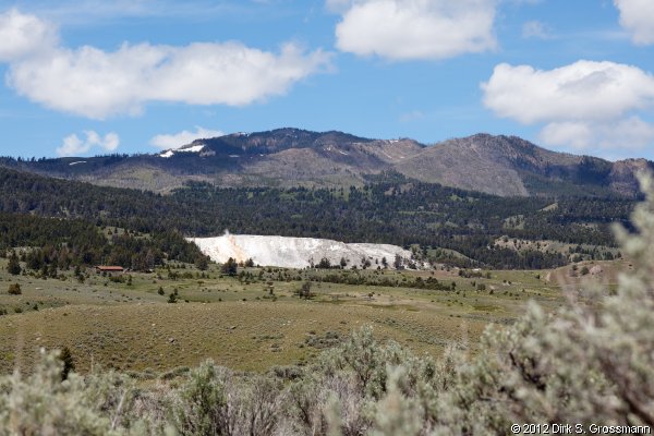 Mammoth Hot Springs from a Distance (Click for next image)