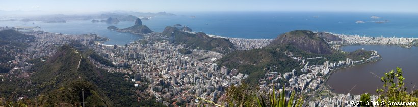 Panorama of Rio de Janeiro from Corcovado (Click for next image)