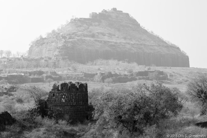 Devagiri Daulatabad Fort from a Distance (Click for next image)