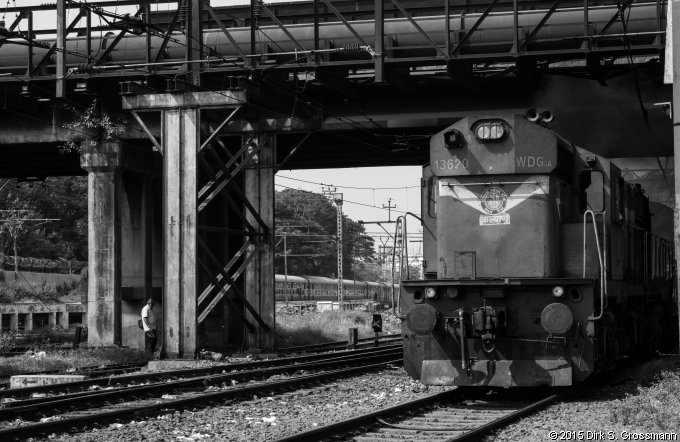 Train under the Koregaon Road Bridge (Click for next group)