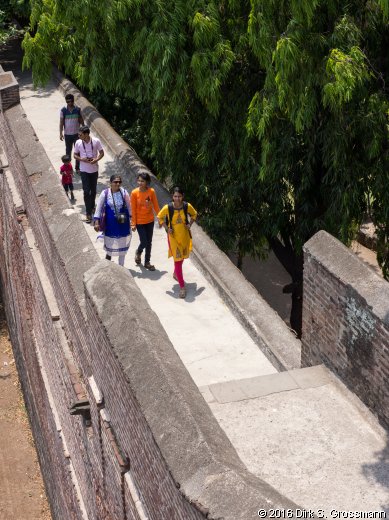 On the Wall of Shaniwarwada (Click for next image)