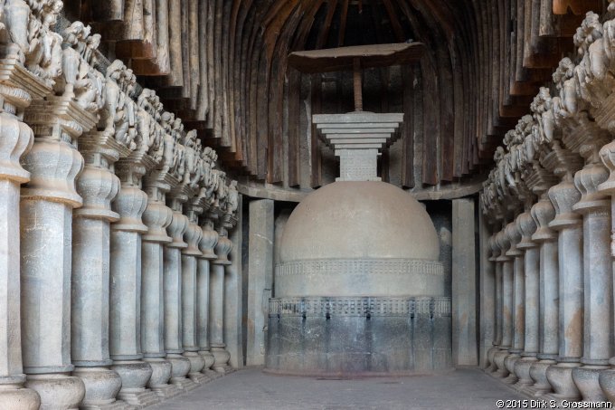 In the Chaitygruha of the Karla Caves (Click for next image)