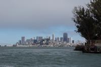 Fisherman's Wharf with Alcatraz Island