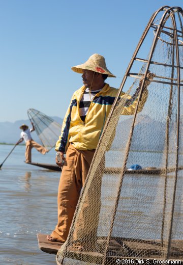 Fisherman on the Inle Lake (Click for next image)