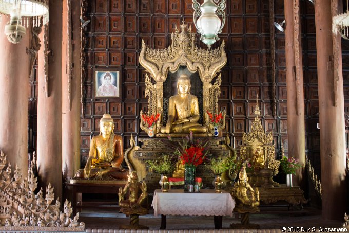 Shwe In Bin Monastery Interior (Click for next image)