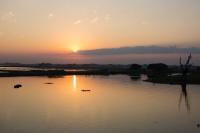 Sunset over the Taung Tha Man Lake