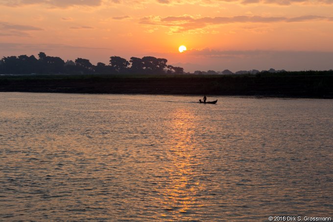 Sunrise over the Ayeyarwaddy River (Click for next image)