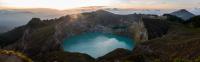 Panorama of the Kelimutu Crater Lakes