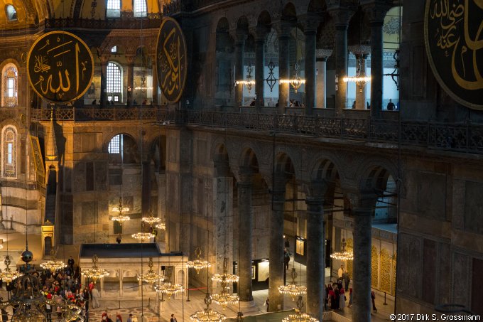 Interior of the Hagia Sophia (Click for next image)