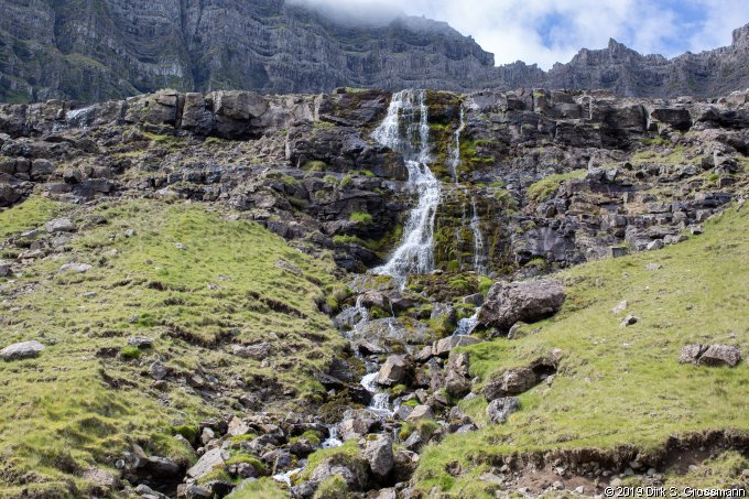 Waterfall near Múli (Click for next image)