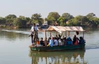 Small Ferry on the Gambia River